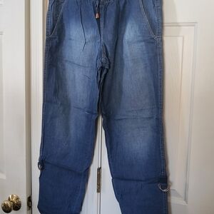 Calvin Klein Ankle-Length Blue Jeans
